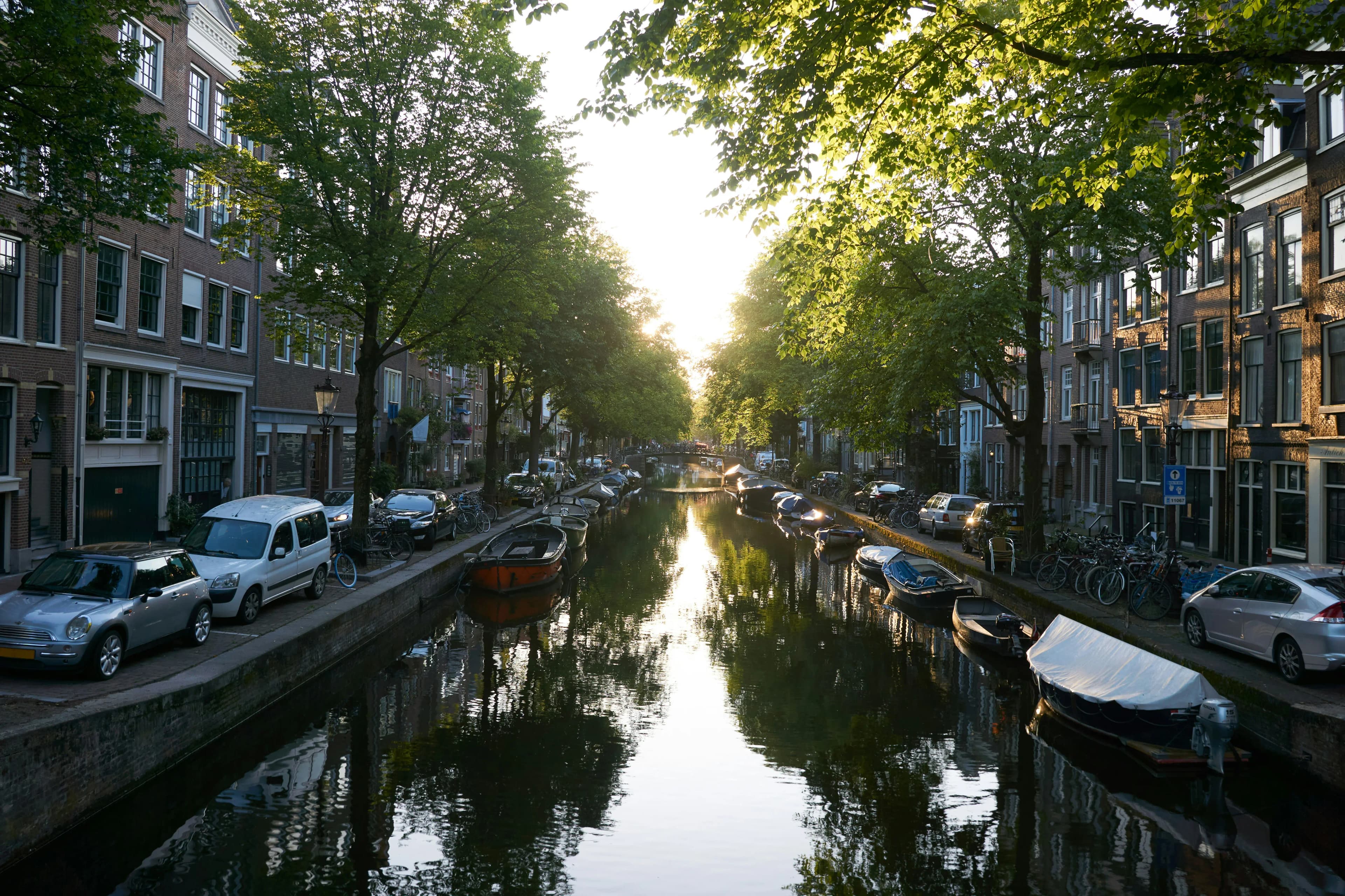 Amsterdam canal sunrise cruise